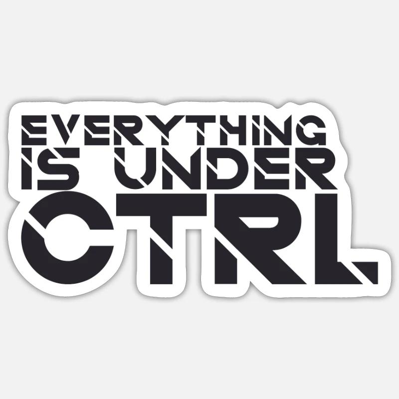 "Everything Ctrl | Informatik" - Sticker Größe S (10 x 10 cm) - Mattweiß