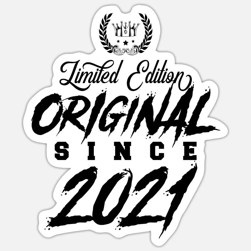Édition limitée 2021 - Sticker taille S (10 x 10 cm) - blanc mat
