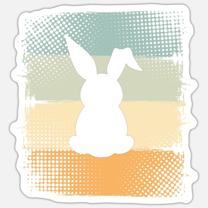 Rabbit - Sticker size S (10 x 10 cm) - white matte