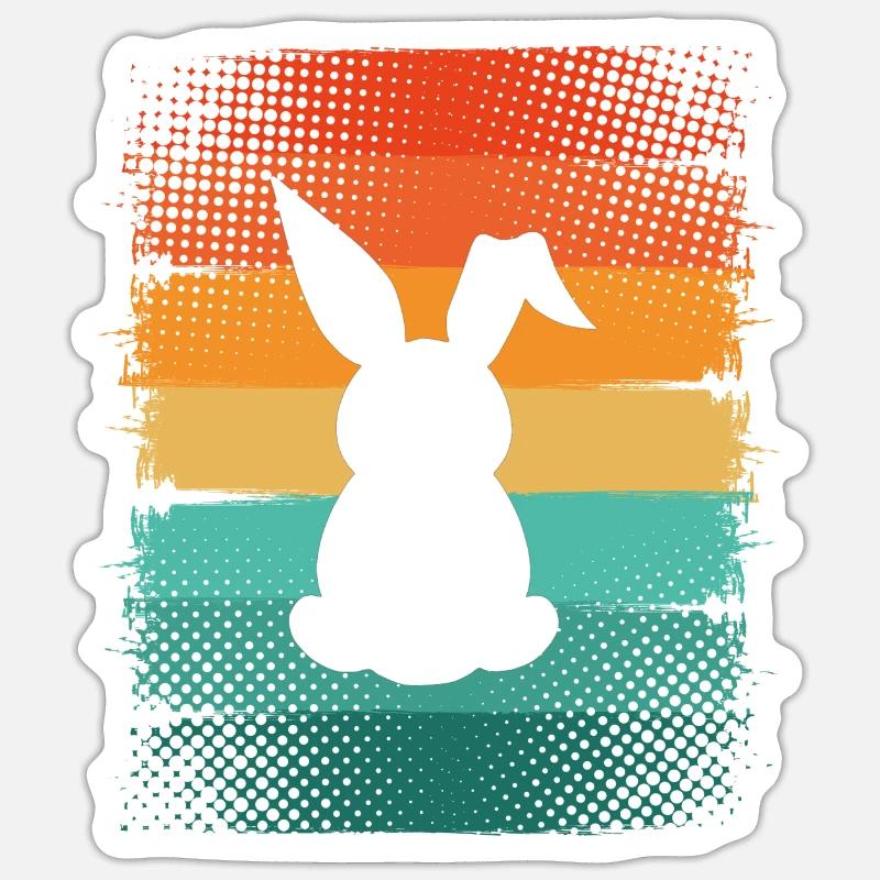 Hare - Sticker size S (10 x 10 cm) - white matte