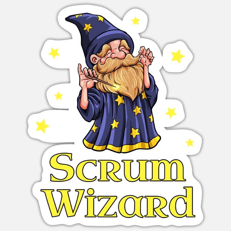 Assistant Scrum - Scrum Master Sticker taille S (10 x 10 cm)