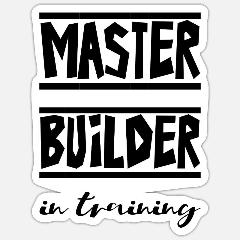 Master Builder dans la formation 3 Sticker taille S (10 x 10 cm)