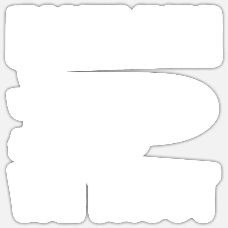 Zeppelin Helium Gift - Sticker size S (10 x 10 cm) - white matte