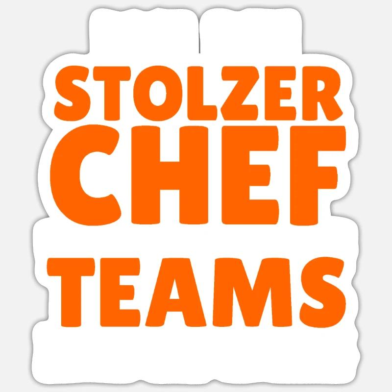 Stolzer Chef - Sticker Größe S (10 x 10 cm) - Mattweiß