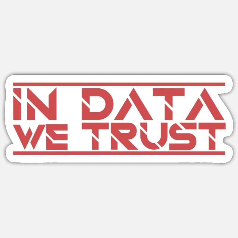 "Data Trust | Data Scientist" Sticker Größe S (10 x 10 cm)