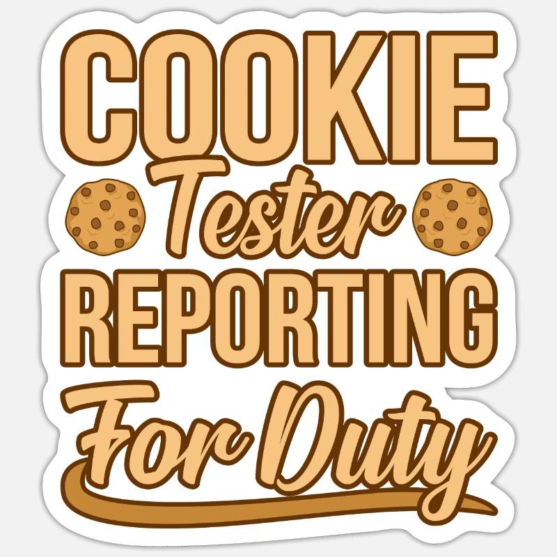 Biscuits - Sticker size S (10 x 10 cm) - white matte