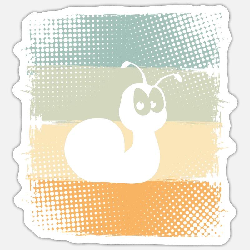 Escargot - Sticker taille S (10 x 10 cm) - blanc mat