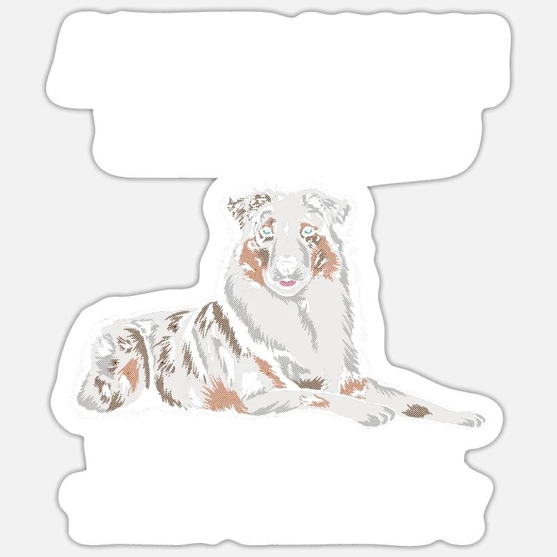 Australian Shepherd Sticker size S (10 x 10 cm)