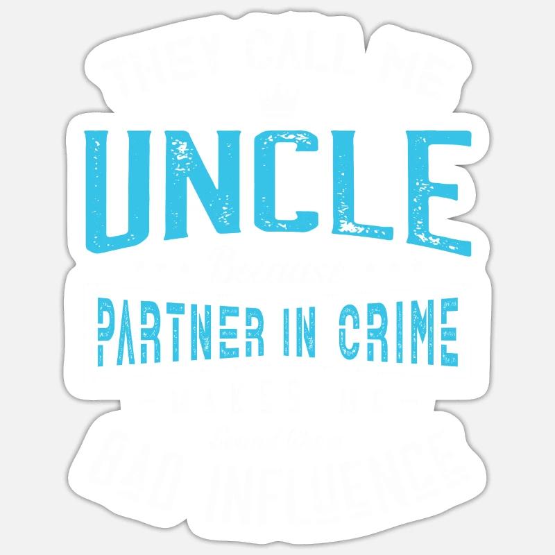 Uncle Design for a Uncles - Sticker size S (10 x 10 cm) - white matte