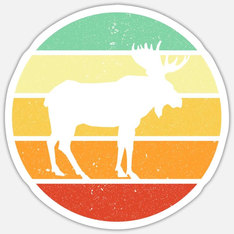 Elch Sticker Größe S (10 x 10 cm)