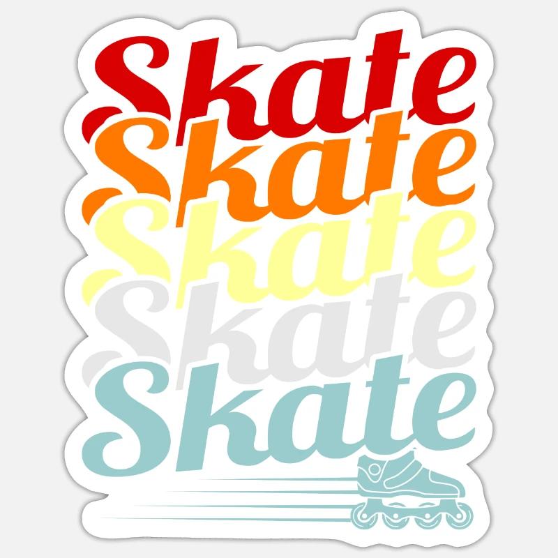 Roller - Sticker taille S (10 x 10 cm) - blanc mat