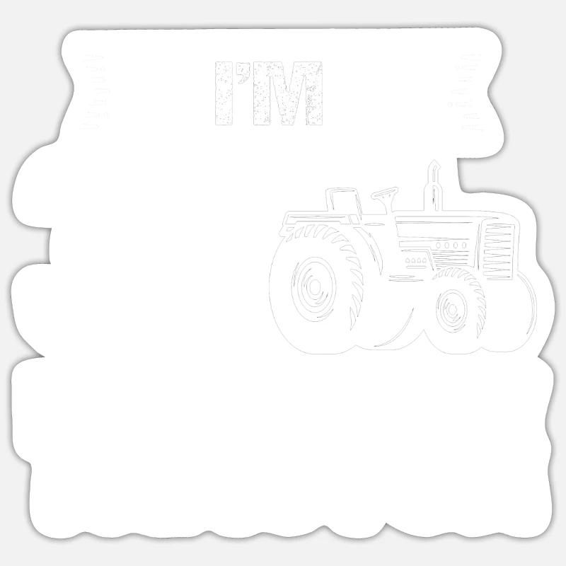 30. Geburtstag Traktor 30. Geburtstag Geschenk - Sticker Größe S (10 x 10 cm) - Mattweiß