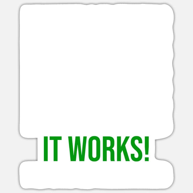 Programmieren Lustiger Spruch für Programmierer - Sticker Größe S (10 x 10 cm) - Mattweiß