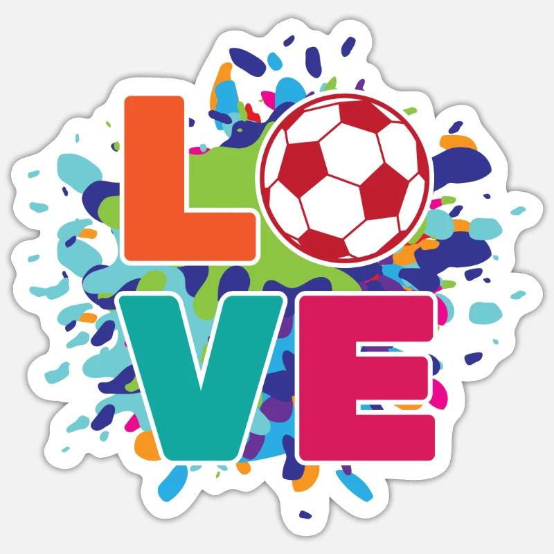 Calcio Sticker formato S (10 x 10 cm)