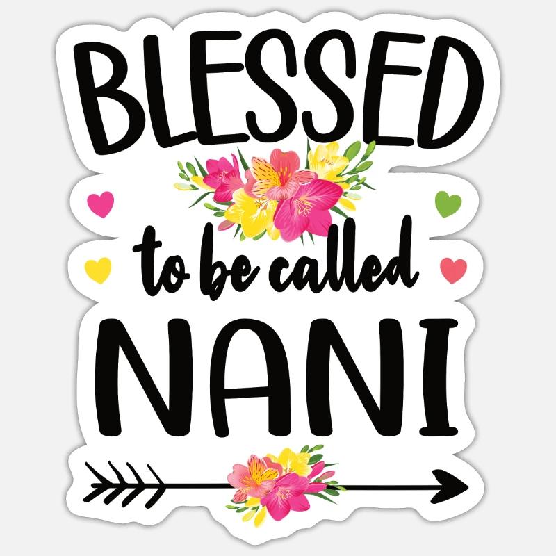 Beste Nani Oma Muttertag Geschenk Nani Großmutter Sticker Größe S (10 x 10 cm)