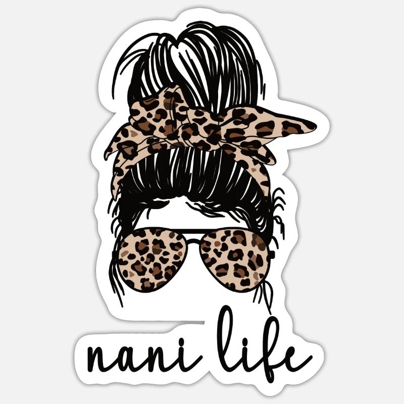 Nani Oma Muttertag Geschenk Nani Großmutter Süß Sticker Größe S (10 x 10 cm)