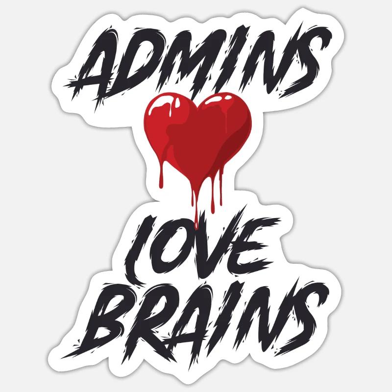 "Admin Halloween | Admin" Sticker size S (10 x 10 cm)