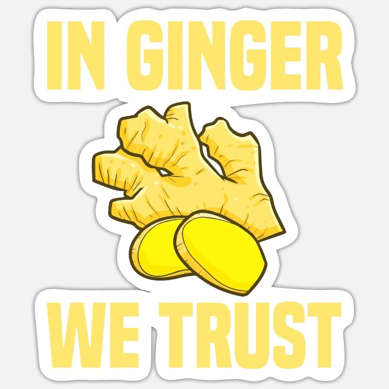 Gingembre Sticker taille S (10 x 10 cm)