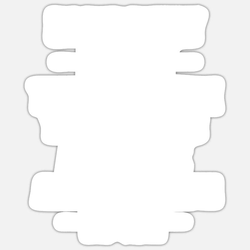 Funny clumsy gift sarcasm Sticker size S (10 x 10 cm)