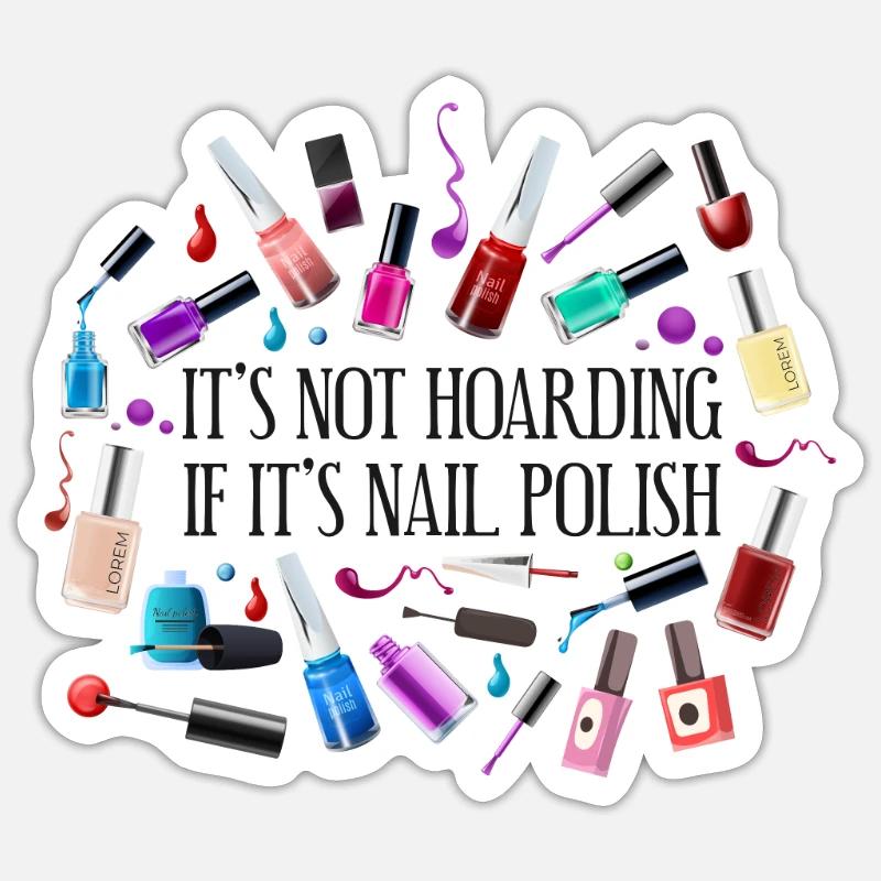 Nail Tech Devis Travail Ongle Uniforme Sticker taille S (10 x 10 cm)