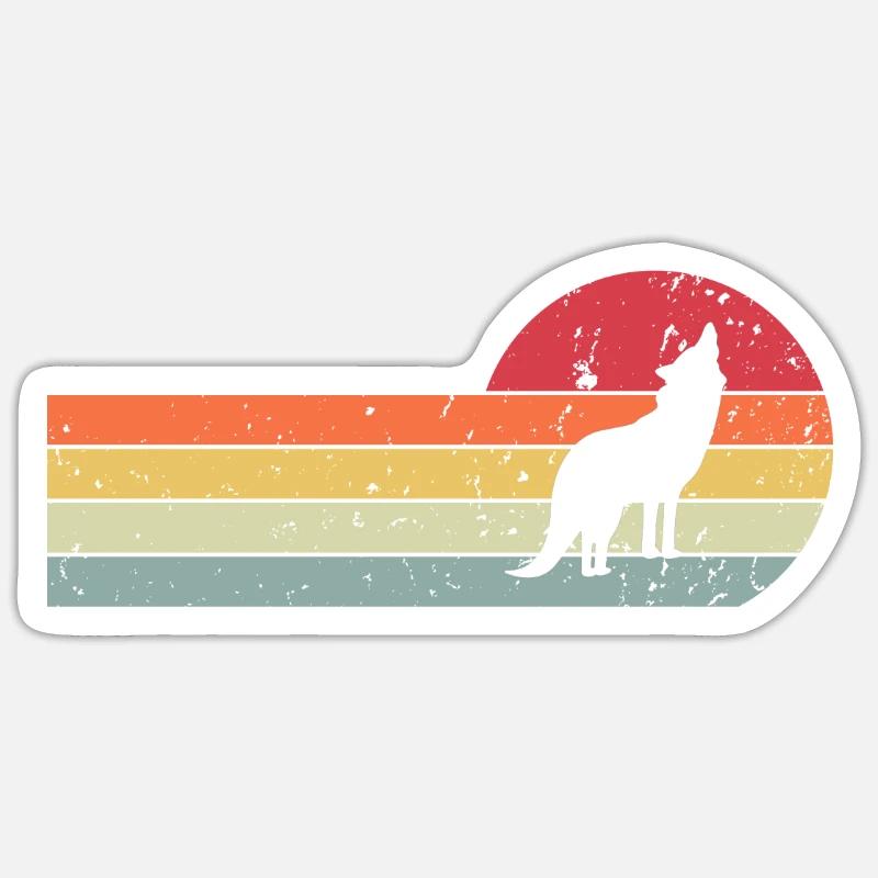 Wolf - Sticker size S (10 x 10 cm) - white matte