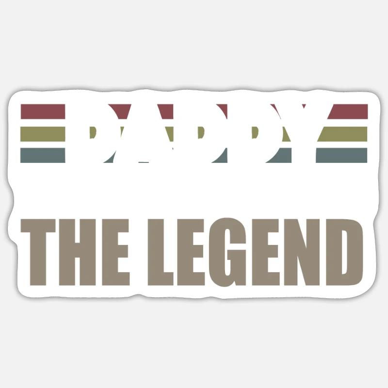 daddy Man Myth Legend Sticker size S (10 x 10 cm)