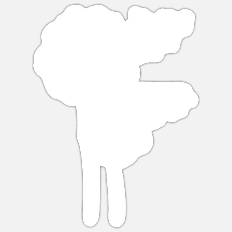 Paragleiter Dandelion Löwenzahn Gleitschirm - Sticker Größe S (10 x 10 cm) - Mattweiß