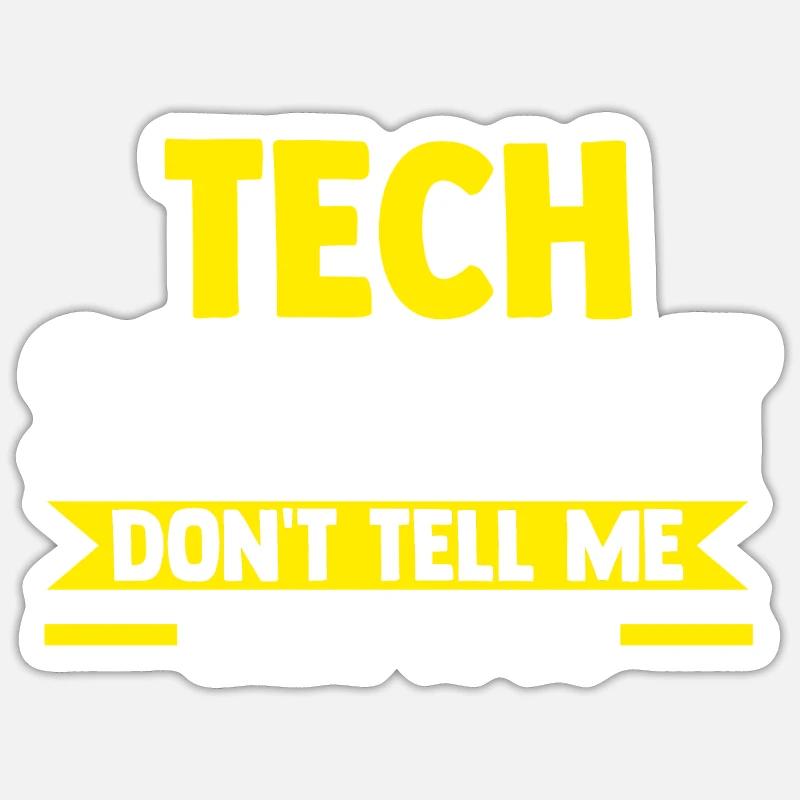 Technical Support Geek IT Gift Sticker size S (10 x 10 cm)