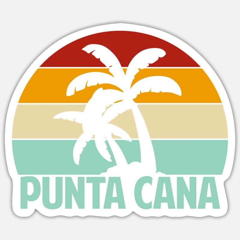 Punta Cana - Sticker size S (10 x 10 cm) - white matte