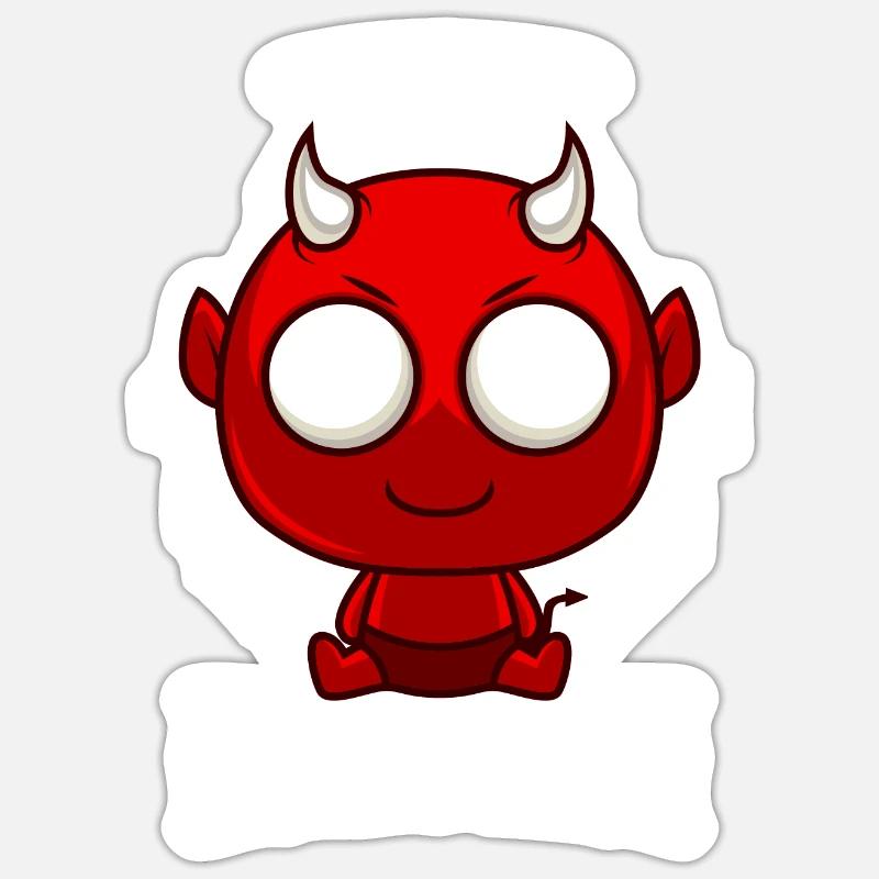 Angel Devil Devil Sticker size S (10 x 10 cm)