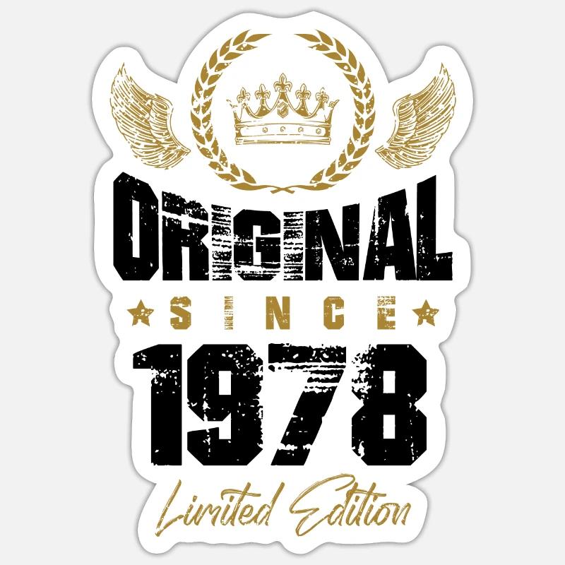 Édition limitée 1978 - Sticker taille S (10 x 10 cm) - blanc mat
