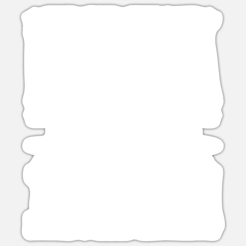 Papa 2 Töchter Kinder Geschenk - Sticker Größe S (10 x 10 cm) - Mattweiß