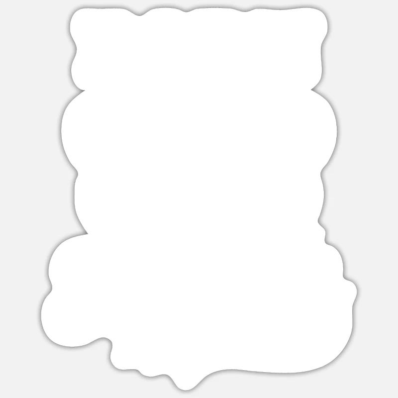 Squash Player Born To Squash - Sticker size S (10 x 10 cm) - white matte