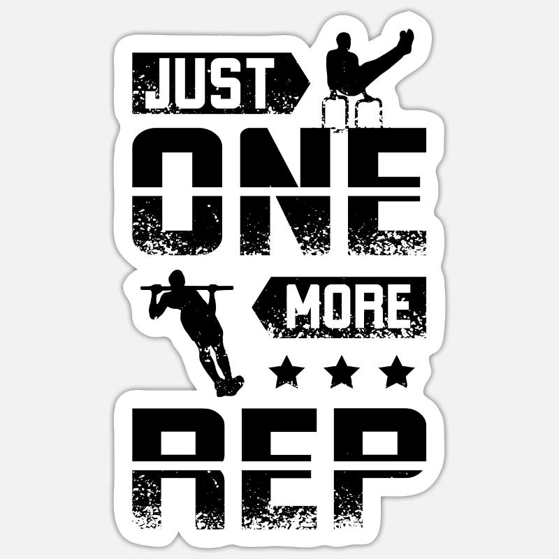 Un représentant de plus Calisthenics - Sticker taille S (10 x 10 cm) - blanc mat