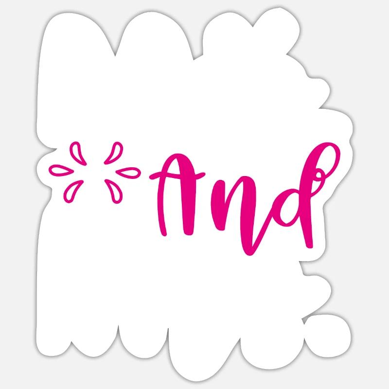 M. et Mme - Sticker taille S (10 x 10 cm) - blanc mat