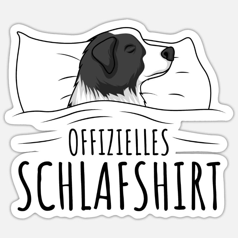 Border Collie - Sticker Größe S (10 x 10 cm) - Mattweiß