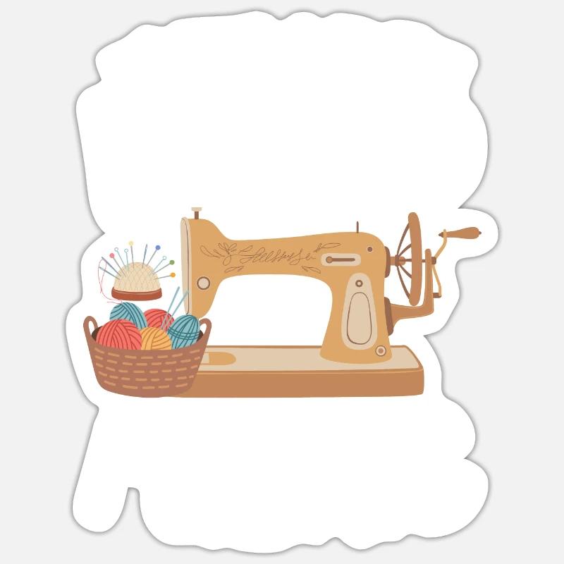 Construction de couture pour un ventilateur de couette à coudre Sticker taille S (10 x 10 cm)