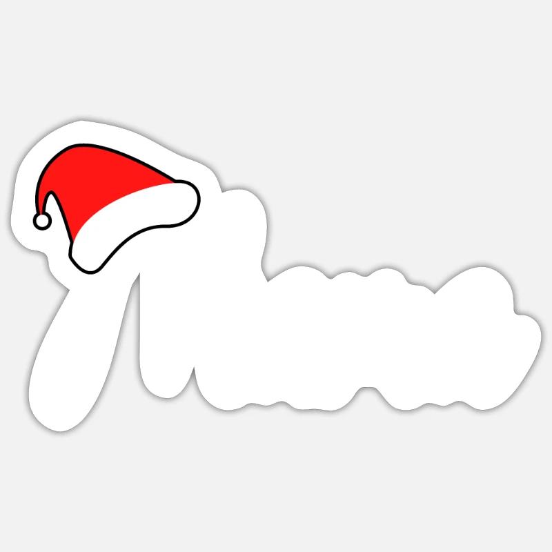Weihnachten Mama - Sticker Größe S (10 x 10 cm) - Mattweiß