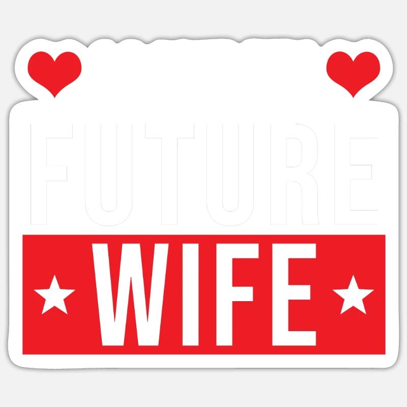 Engaged Gift - Sticker size S (10 x 10 cm) - white matte