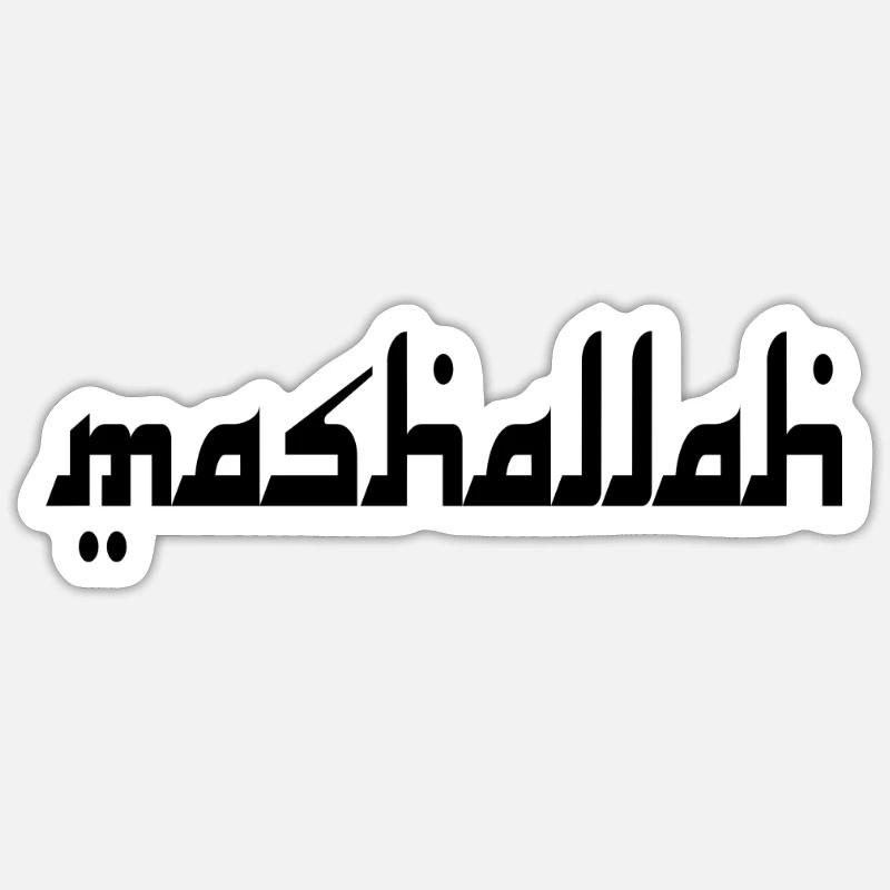 Mashallah - Sticker size S (10 x 10 cm) - white matte
