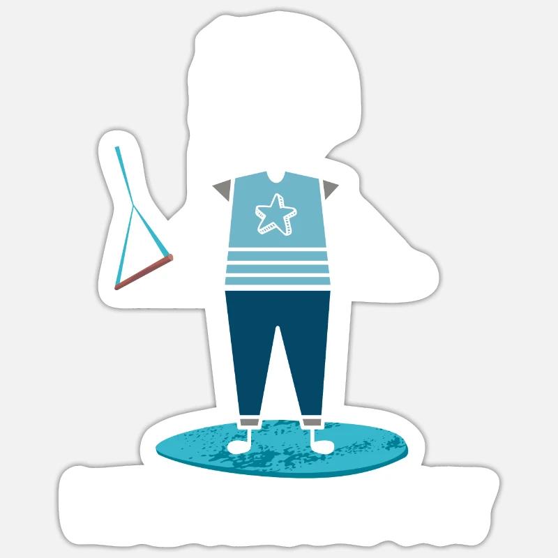 Kitesurf Kiteboard Kite Kite Kiten - Sticker taille S (10 x 10 cm) - blanc mat
