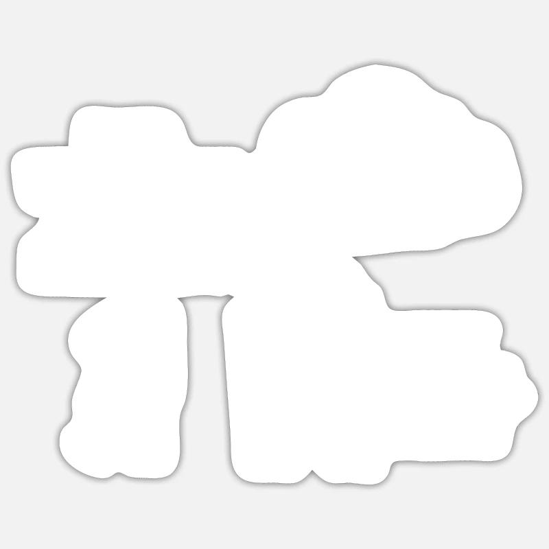 Linux Servers Computer Cloud - Sticker Größe S (10 x 10 cm) - Mattweiß