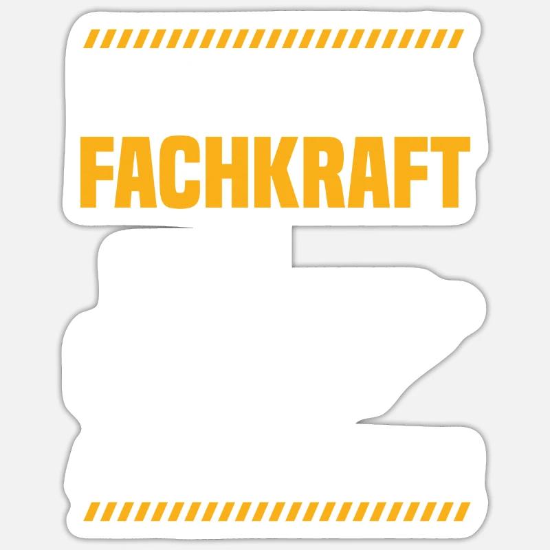 Staplerfahrer Lager Lagerarbeiter - Sticker Größe S (10 x 10 cm) - Mattweiß