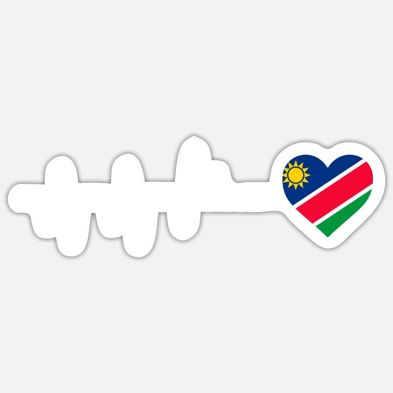 Namibia - Sticker Größe S (10 x 10 cm) - Mattweiß