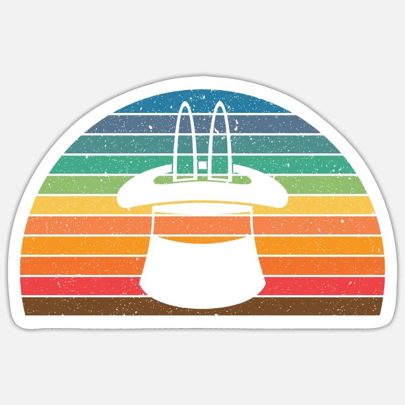 Magician Magic Magic Tricks Illusionist Sticker size S (10 x 10 cm)