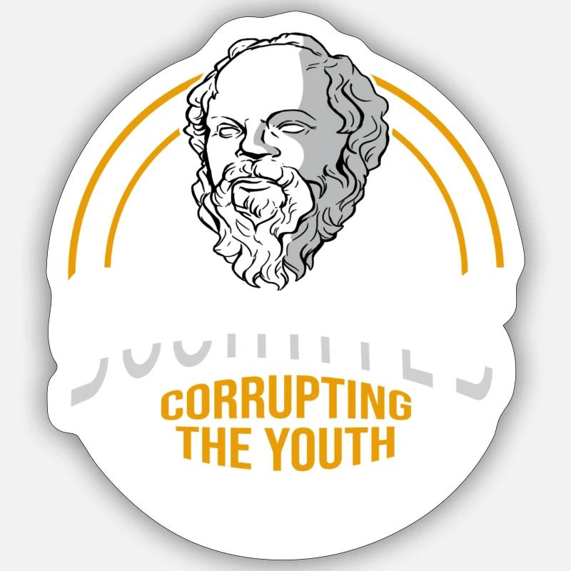 Socrates Meme for a Philosopher Sticker size S (10 x 10 cm)