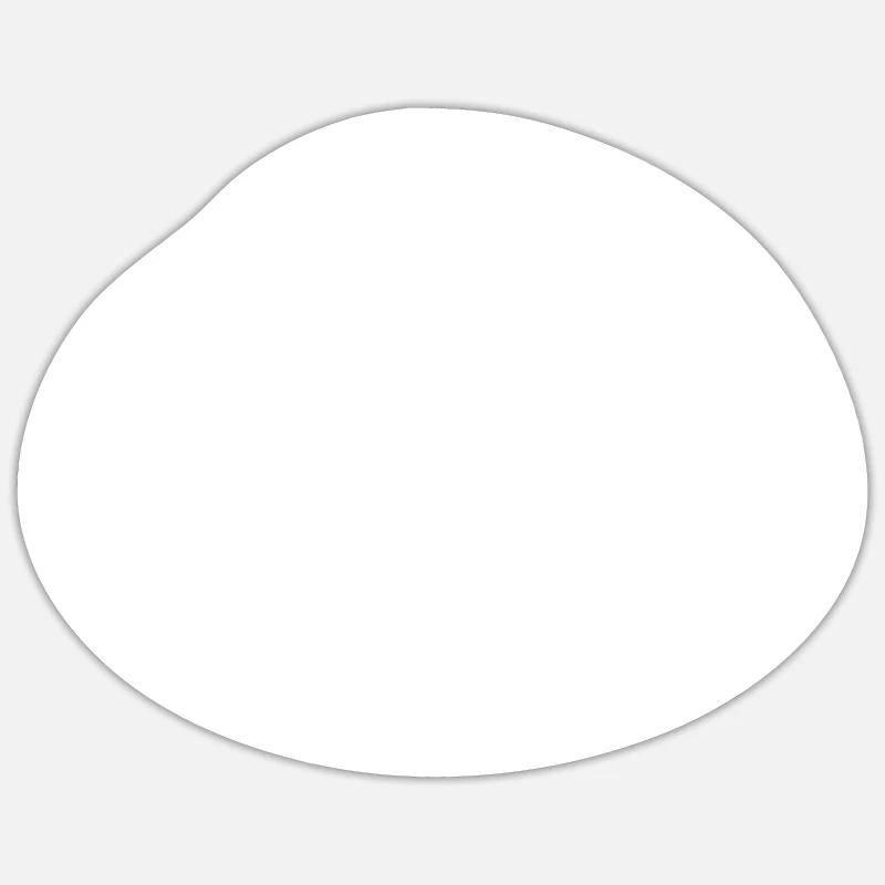 Abstract White Circle Sticker size S (10 x 10 cm)