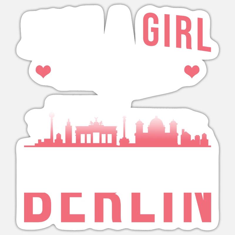 Berlin - Sticker size S (10 x 10 cm) - white matte