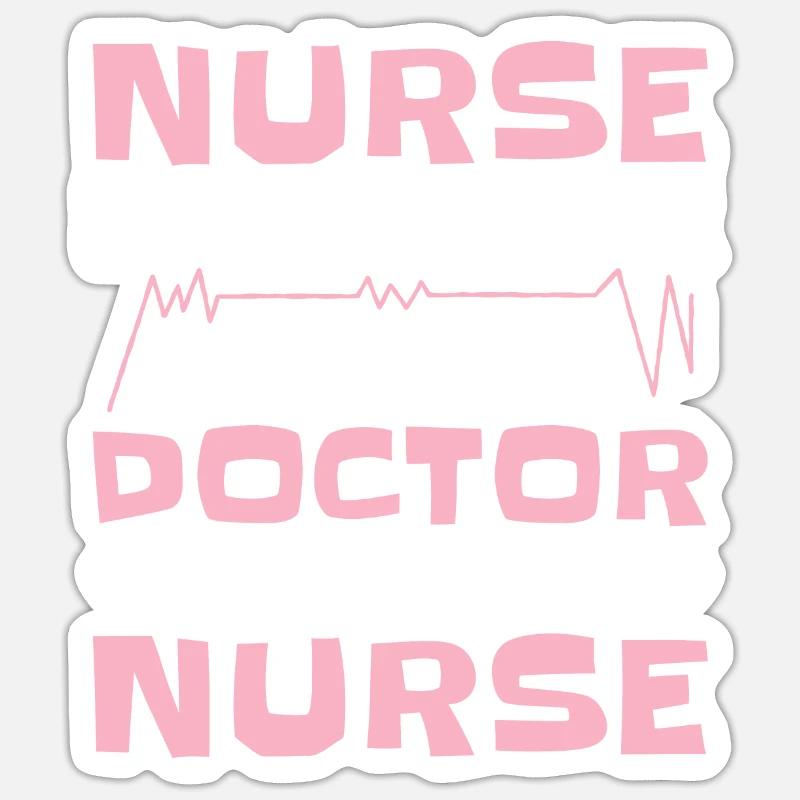 Nurse Practitioner - Sticker size S (10 x 10 cm) - white matte