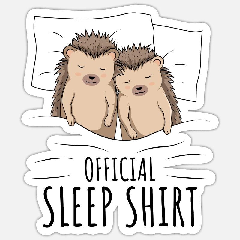 Hérisson Sticker taille S (10 x 10 cm)